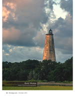 Old Baldy Lighthouse architecture photography at dusk