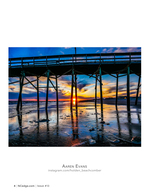 Sunrise beneath the pier, landscape photography