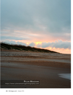 Dune ridge at dusk, landscape photography