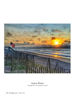 Old Glory at sunrise, landscape photography