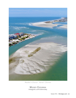 Coastal inlet aerial photography