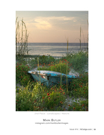 Old rowboat landscape photography in the dunes
