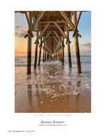Beneath the pier architecture photography at sunrise