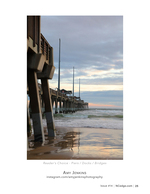 Fishing pier architecture photography at dusk