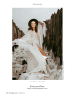 Bridal portrait photography among weathered wooden pilings