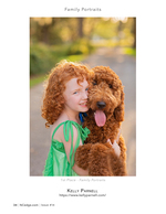Girl and her dog family portrait photography