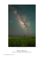 Milky Way landscape photography over the marsh