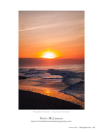 Soft sunset waves landscape photography