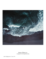 Lone Surfer from Above aerial photography