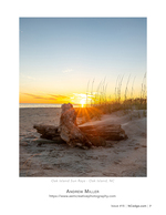 Oak Island Sun Rays coastal photography