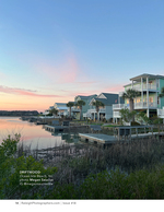 Waterfront homes coastal landscape photography
