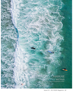Aerial surfers ocean photography