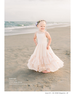 Flower girl beach portrait photography