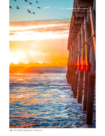 Pier pilings sunrise landscape photography