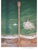Aerial pier ocean photography