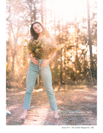 Wildflower woodland portrait photography